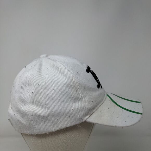 Florida Strapback Hat White One Size Adjustable Embroidered Vented Holes 6 Panel - Picture 5 of 9